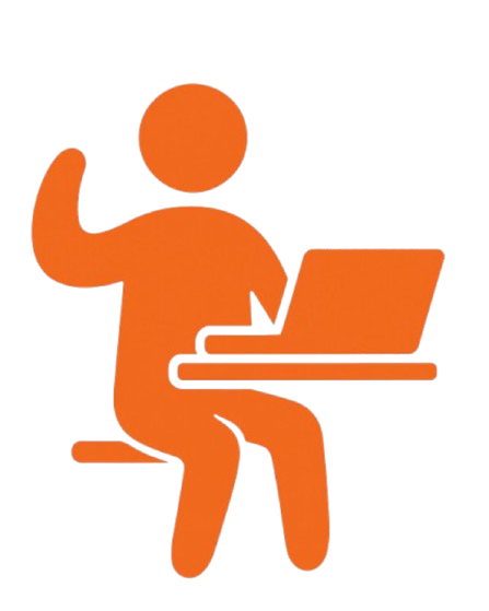 Sat at Desk